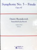 吹奏楽譜 　交響曲第５番　第4楽章（Symphoy　No,5-Finale）　作曲／ショスタコーヴィチ　編曲／ブークック
