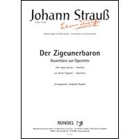 吹奏楽譜　喜歌劇「ジプシー男爵」序曲（The Gypsy Baron Overture）　作曲：J.シュトラウス2世（編曲：S.ルンデル）