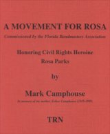 吹奏楽譜　ローザのための楽章 (MOVEMENT FOR ROSA) 　作曲／マーク・キャンプハウス(Mark Camphouse)