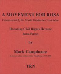 吹奏楽譜　ローザのための楽章 (MOVEMENT FOR ROSA) 　作曲／マーク・キャンプハウス(Mark Camphouse)