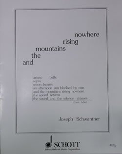 画像2: 吹奏楽譜　そしてどこにも山の姿はない(AND THE MOUNTAINS RISING NOWHERE)　作曲／ ジョセフ・シュワントナー (Joseph Schwantner)