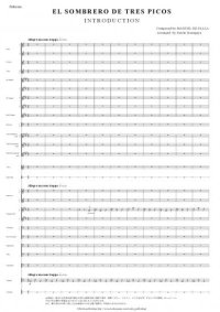吹奏楽譜　バレエ「三角帽子」より 序奏、粉屋の踊り、終幕の踊り　作曲：ファリャ　編曲：小長谷宗一（予約受付中）【2015年2月取扱開始】