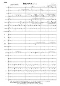 吹奏楽譜 レクイエムより（モーツァルト/宍倉晃） 【2016年1月取扱開始】