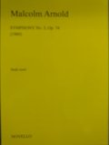 オーケストラスコア　交響曲第5番（Symphony　No,5）　作曲／M,アーノルド（Malcom　Arnold）