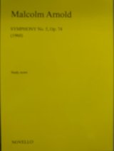 オーケストラスコア　交響曲第5番（Symphony　No,5）　作曲／M,アーノルド（Malcom　Arnold）