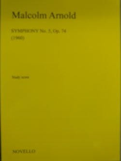 画像1: オーケストラスコア　交響曲第5番（Symphony　No,5）　作曲／M,アーノルド（Malcom　Arnold）