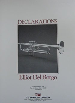 画像1: 吹奏楽譜特価セール　デクリレイションズ（Declartions）　作曲／Elliot　Del　Borgo