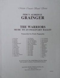 吹奏楽譜　戦士たち（The　Warriors／Music　to　an　Imagenary　Ballet）　作曲／グレインジャー　編曲／