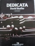 吹奏楽譜特価セール　デディカータ（DEDICATA)　作曲／David　Shaffer（デビット・シェーファー）