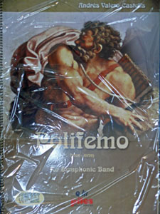 吹奏楽譜 　Polifemo (2000,AV39)（ポリフェーモ） 入荷しました！