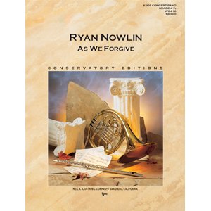 画像: 吹奏楽譜　神の許しを得て 作曲／Ryan Nowlin （ ライアン・ナウリン ） 