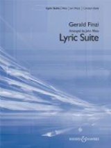 画像: 吹奏楽譜  抒情組曲（Ｌｙｒｉｃ　Ｓｕｉｔｅ）　作曲／ジェラルド・フィンジ（Ｇ．Ｆｉｎｚｉ）　編曲／ジョン・モス