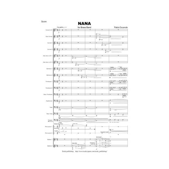 画像1: 金管バンド楽譜　NANA 作曲/編曲 パブロ・エスカンデ 