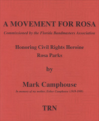 画像1: 吹奏楽譜　ローザのための楽章 (MOVEMENT FOR ROSA) 　作曲／マーク・キャンプハウス(Mark Camphouse)