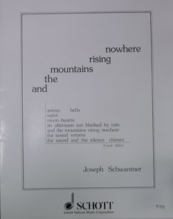 画像2: 吹奏楽譜　そしてどこにも山の姿はない(AND THE MOUNTAINS RISING NOWHERE)　作曲／ ジョセフ・シュワントナー (Joseph Schwantner)