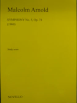 画像1: オーケストラスコア　交響曲第5番（Symphony　No,5）　作曲／M,アーノルド（Malcom　Arnold）