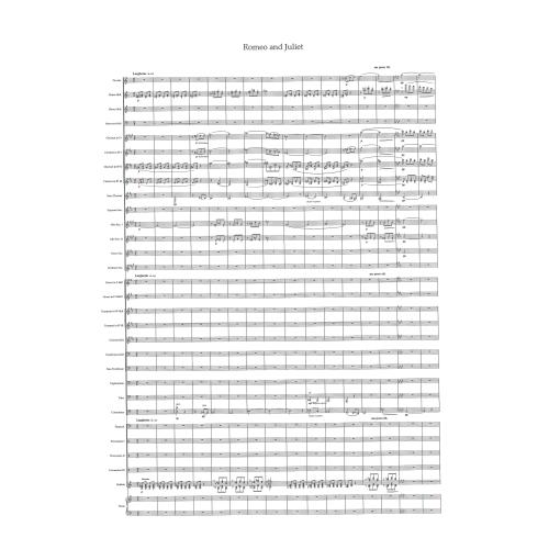 画像1: 吹奏楽譜　ロメオとジュリエットより「ロメオとジュリエット」　作曲／プロコフィエフ　編曲／高　昌帥（2008年１月発売）